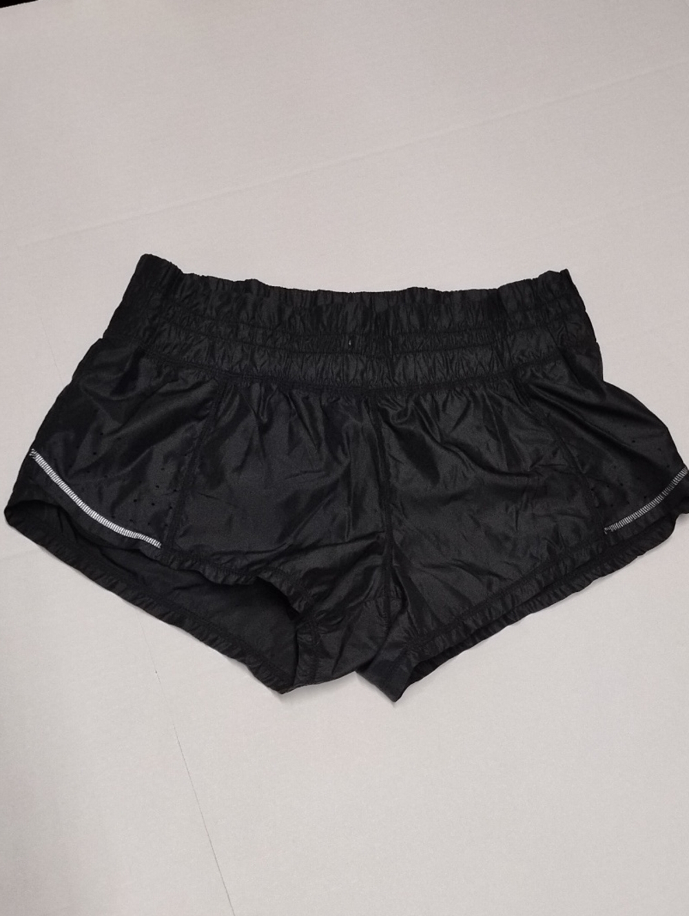Zella Black Athletic Running Shorts with Reflective Piping